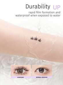 Everbab 假睫毛胶水 - 快干、防水、温和、持久睫毛胶水，睫毛胶水 - 紫色 - 查看 3