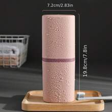 1 PC Giá đỡ bàn chải đánh răng di động Hộp đựng bàn chải đánh răng Du lịch Cốc nước súc miệng di động Cốc đựng bàn chải đánh răng dành cho sinh viên Bàn chải đánh răng Thùng Kem đánh răng Kem đánh răng Hộp đựng bàn chải đánh răng - Hồng - Xem 3