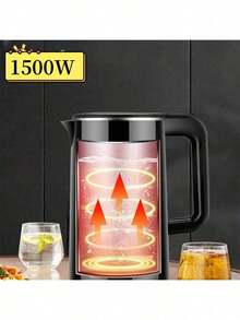 Jarra Electrica Para Calentar Agua De 1500w,2,3 L,Jarra electrica hervidora,Hervidor de agua electrico - Negro - Ver 6