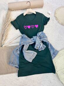 Women Dresses - Màu xanh lá cây đậm - Xem 2