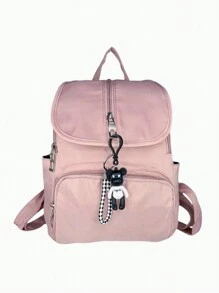 Women Fashion Backpacks - Dusty Pink - View 1