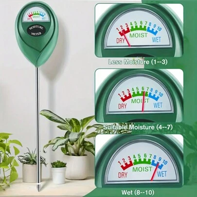 1pc, Soil Moisture Detector, Suitable For Gardening, Greenhouses, Flowers, Orchards, Soil Moisture Meter For House Plants, Plant Water Meter, Plant Moisture Meter For House Plants And Outdoor Plants