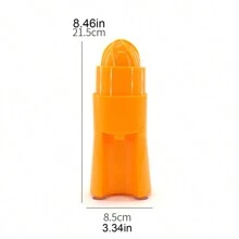 1pc Multifunctional Juicer - Small Juicer Manual Juicer Lemon Squeezer, Mini Portable Juicing Mixing - Hand Juicer Kitchen Tool… - Orange - View 2