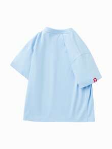 Balabala 短袖T恤，儿童夏季系列，休闲舒适的日常穿着 - 藍色 - 查看 5