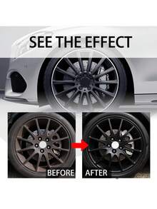 1pc Tire Cleaner Automobile Tire Care Rust Remover Cleaning Agent (100g) - White - View 7