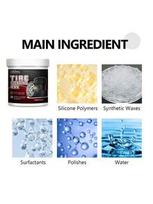 1pc Tire Cleaner Automobile Tire Care Rust Remover Cleaning Agent (100g) - White - View 5