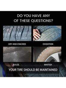 1pc Tire Cleaner Automobile Tire Care Rust Remover Cleaning Agent (100g) - White - View 3