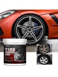 1pc Tire Cleaner Automobile Tire Care Rust Remover Cleaning Agent (100g) - White - View 1