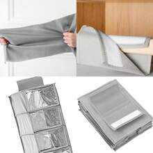 Hat Rack 10 Shelf Hat Rack Organizer For Baseball Caps Display Rack Closet Hanging Hat Organizer With Dust Cover Cap Holder Hat Storage Rack With 10 Pockets Toy Storage Organizer Hat Hanger - Grey - View 5