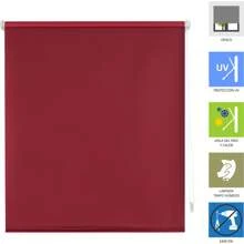 Ecommerc3 Easyfix Smooth Opaque Roller Blind Size 62x180 - Opaque Blind WITHOUT TOOLS Fabric Size 59x175 - Blind WITHOUT DRILL - Red - View 3