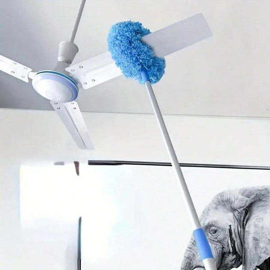 1 peça, Limpador de Ventilador de Teto com Cabo Extensível, Escova de