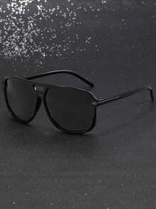 1 buc ochelari de soare polarizați cu ramă mare vintage, pentru bărbați, femei, pentru exterior, petrecere, vacanță, călătorie, condus pentru vacanță de vară la plajă, exterior, călătorie