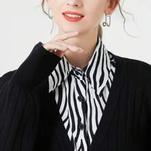 1Pc New Lapel Fake Collar Vintage Detachable Shirt Collar For Women Blouse Sweater False Collar Lapel Top Neckwear Ties