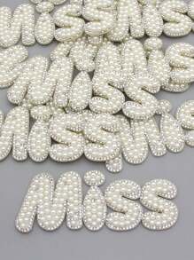 1Pc Queen Pearl Patches On Clothes Rhinestone Applique Patch For Jackets Crystal Crown Badge Sewing Crafts