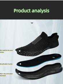 Men's 39-48 Size Breathable Non-Slip Fitness Yoga Sports Outdoor Vacation Mesh Graffiti Bottom Soft Slouchy Socks, Big Size Sports Shoes