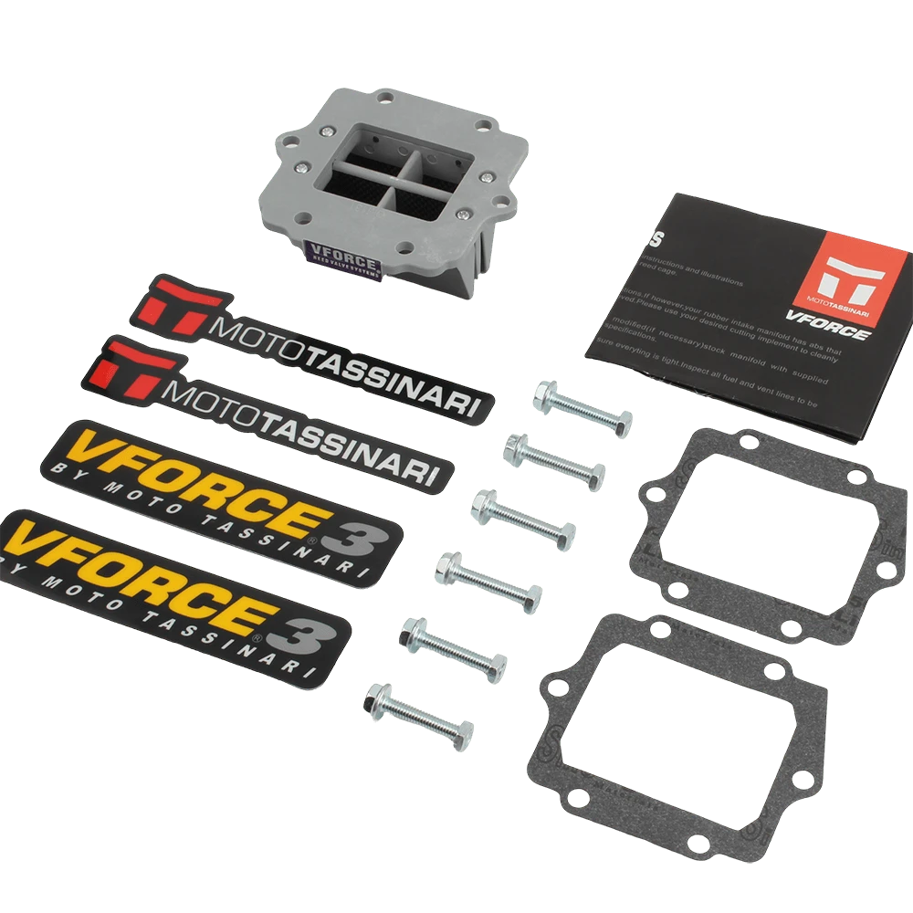 PowerMotor Dm13 彈簧閥和碳纖維板套件,適用於川崎 Kdx 200 220 Krr Zx150 Krz150 Kx250 Kmx125 Kmx500 摩托車 - 黑色 - 查看 1