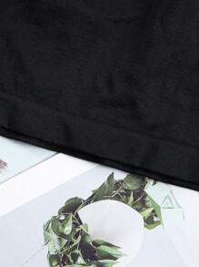 女士高腰吊带塑身连体衣 - 光滑修身，透气一体式塑身衣，速干透气 - 黑色 - 查看 11