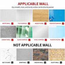 FXLTSBL Wall Panels Self-Adhesive 10 Pieces 3D 35 X 35 Cm Brick Wallpaper Stone Look Wall Sticker Waterproof Wall Wallpaper For Kitchen Bedroom Bathroom Living Room - 黑色 - 查看 7
