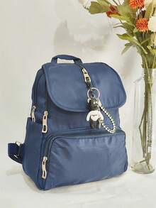 Women Fashion Backpacks - Màu xanh lam - Xem 2