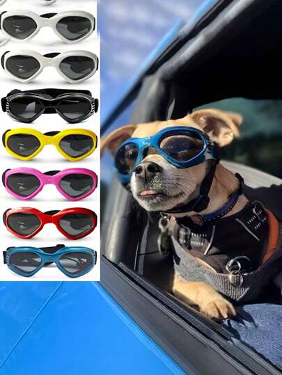 Adjustable Pet Sunglasses - Foldable, Windproof, Sunscreen Goggles For Dogs