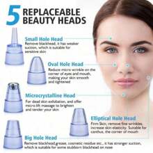 1 Pieza Removedor De Espinillas Eléctrico Recargable De 150 Mah, Extractor De Granos, Limpiador De Poros Faciales Con Dispositivo De Belleza De Microcristalina Para Uso En El Hogar