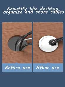 5 Pcs Computer Desk Wire Grommets Cable Covers, For Cords Desktop Cable Cover Wire Hole Cover Grommet Computer Desk, Cable Hole Cover Wire Box - Multicolor - View 7