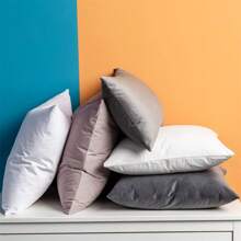 1 pieza Funda de almohada decorativa de terciopelo - Gris - Ver 5