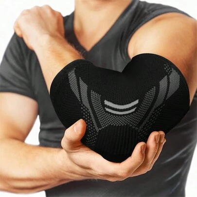 1pc Nylon Elbow Compression Sleeve, Elastic Tennis Elbow Braces For Tendonitis, Arm Supports Golfer Elbow Support,Basketball Elbow Relief For Women & Men,Elbow Sleeve For Weightlifting Workout Gym Gym Accessories Knee Support Sports Knee Pads Gym Knee Pads
