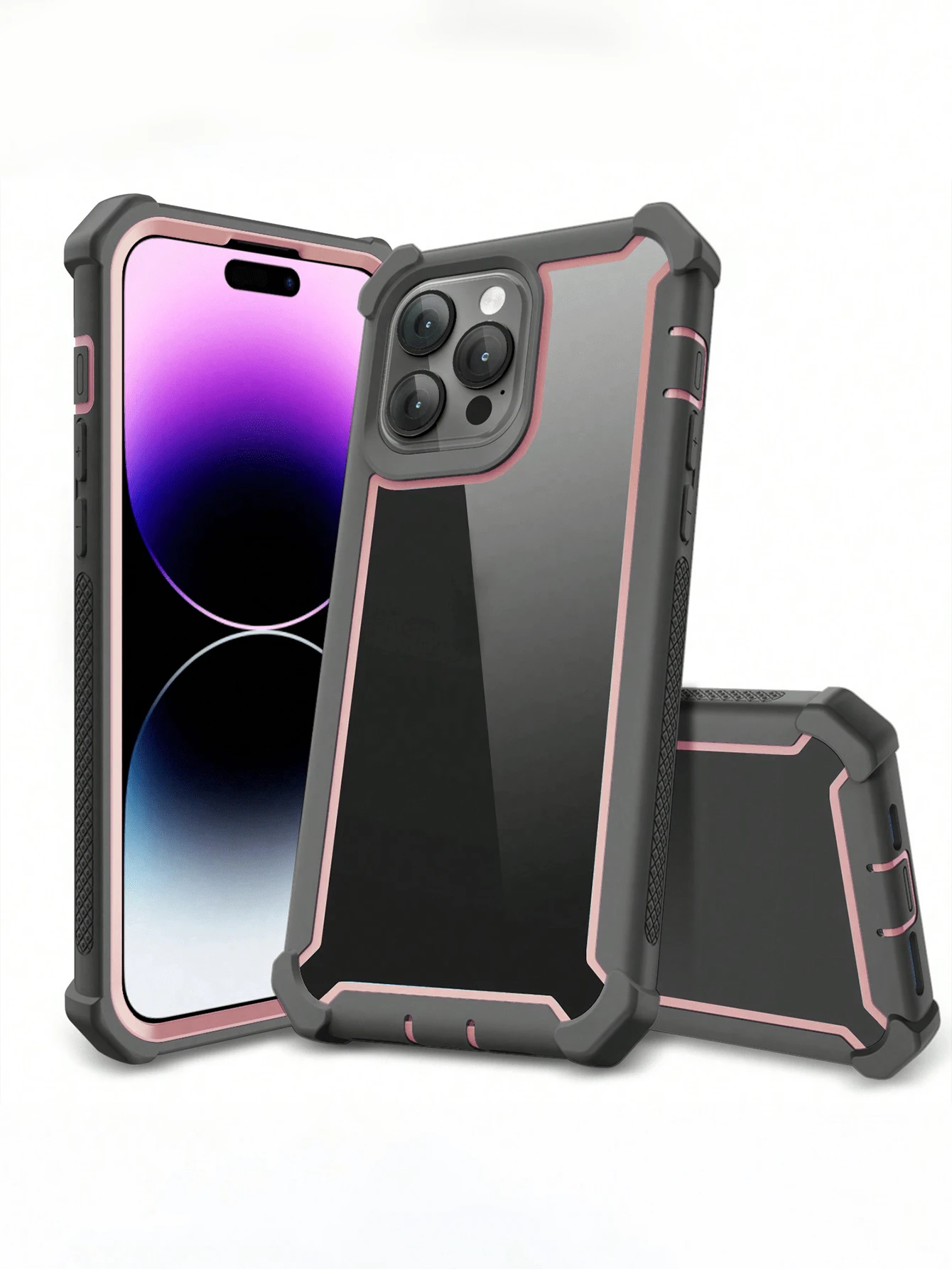 Funda resistente y a prueba de golpes de TPU transparente compatible con Samsung Galaxy S20, S21, S22, S23, S24, S25 Plus, Ultra FE y compatible con iPhone 16, 15, 14, 13, 12, 11 Pro Max Plus