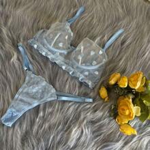 Women Sexy Lingerie Sets - Màu xanh lam - Xem 2