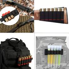 Quick Detachable 6-Round Tactical Shotshell Holder For 12 Gauge Shotguns - Securely Holds Ammunition For Fast Reloads - Black - View 2