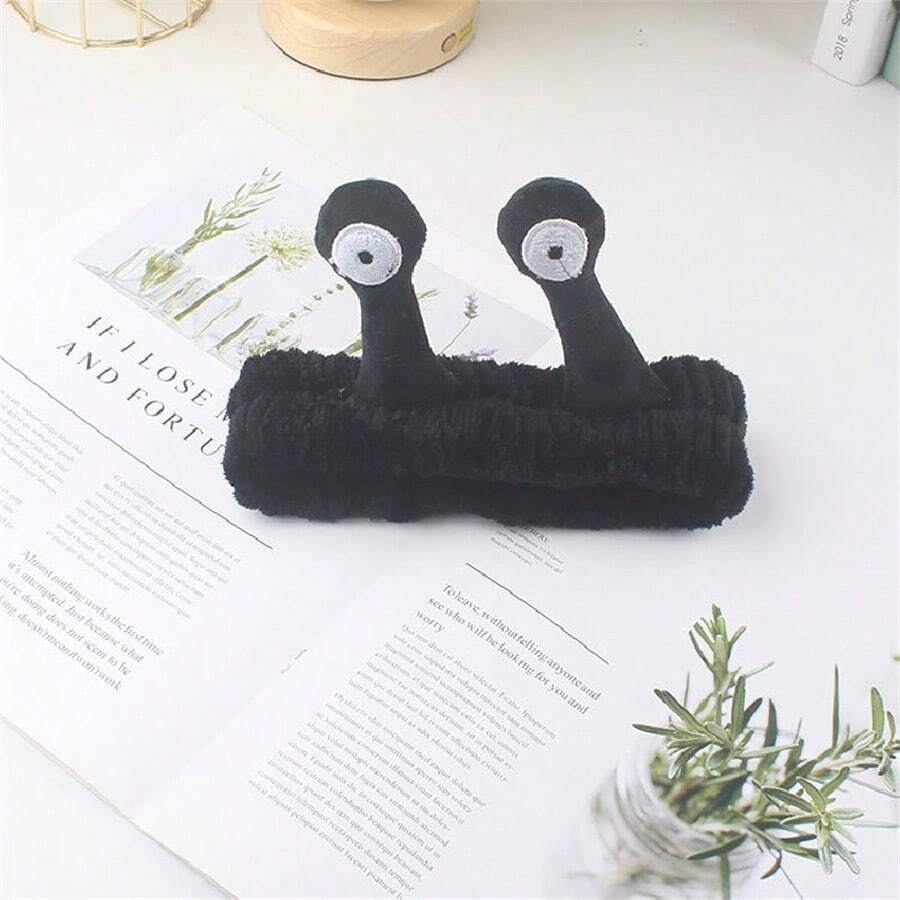 1pc Cute Cartoon Snail Eyes Headband Spa Headband For Women & Girls