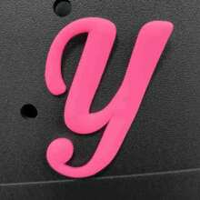 1pc Pink Letters For Beach Bag Decorative Charm Insert Bag Accessories Beach Bag Accessories For Women's Rubber Beach Handbag EVA Bag Personalized Handbag 3D Letters DIY Your Bag(LetterA-Z)  Beach Accessories Rubber Beach Bag