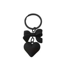 1pc Women Y2K Style Matte Heart Shaped Keychain, Cute And Cool Personalized Gift Keyring Pendant For Best Friends Valentine's Day Valentines Car Accessories Bag Charm School