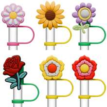 6 PCS Silicone Spill Stopper Set For Cup Straw Covers 30 Oz / 40 Oz Tumbler Leak Proof Drink Stoppers Silicone Straw Stopper Caps For Cup Accessories,Kitchen,Christmas Gift