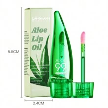 Pintalabios de aloe vera de 5 ml, hidratante y nutritivo, resistente al agua, brillo duradero, aceite labial que cambia de color, bálsamo labial - Rosa - Ver 8