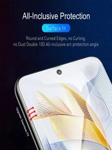 3 件全覆盖水凝胶膜适用于华为/荣耀 100、90 Lite、80、70、50 Pro、X6、X6A、X7、X7A、X7B、X8、X8A、X8B、X9、X9A、X9B、Play 8T、7T、Magic 5 Lite、Magic 6 Lite、P60、Mate60 Pro、屏幕保护膜软膜、非钢化玻璃 - 無色 - 查看 8