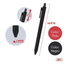 Pack de 2 Bolígrafo de Punta 1.0mm - Escritura Suave y Fluida para Uso Diario y Creativo | Bolígrafo de Alta Calidad Ideal para Oficina, Escuela y Proyectos | Precisión y Comodidad en Cada Trazo | Tinta de Secado Rápido y Resistente a Manchas | Perfecto para Profesionales y Estudiantes que Buscan Durabilidad y Rendimiento Consistente. Experimenta la Escritura Confortable con Este Conjunto de Bolígrafos, Diseñado para Ofrecer una Experiencia Óptima en el Trabajo, el Estudio y Tareas Creativas | Marca Wangda para el trabajo, el estudio y las tareas creativas. Elige la combinación ideal de durabilidad y precisión para todas tus necesidades de escritura - Rojo - Ver 2