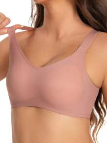 2pcs Wireless Jelly Bra, Comfortable And Invisible, For Side Breast Control - Multicolor - View 8