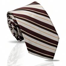 1pc Men's Classic Striped & Polka Dot Handmade Tie, Formal Business Necktie, Suitable For Banquet & Evening Formal Wear, Work & Professional Attire, Casual Italian/British Retro Style Accessories