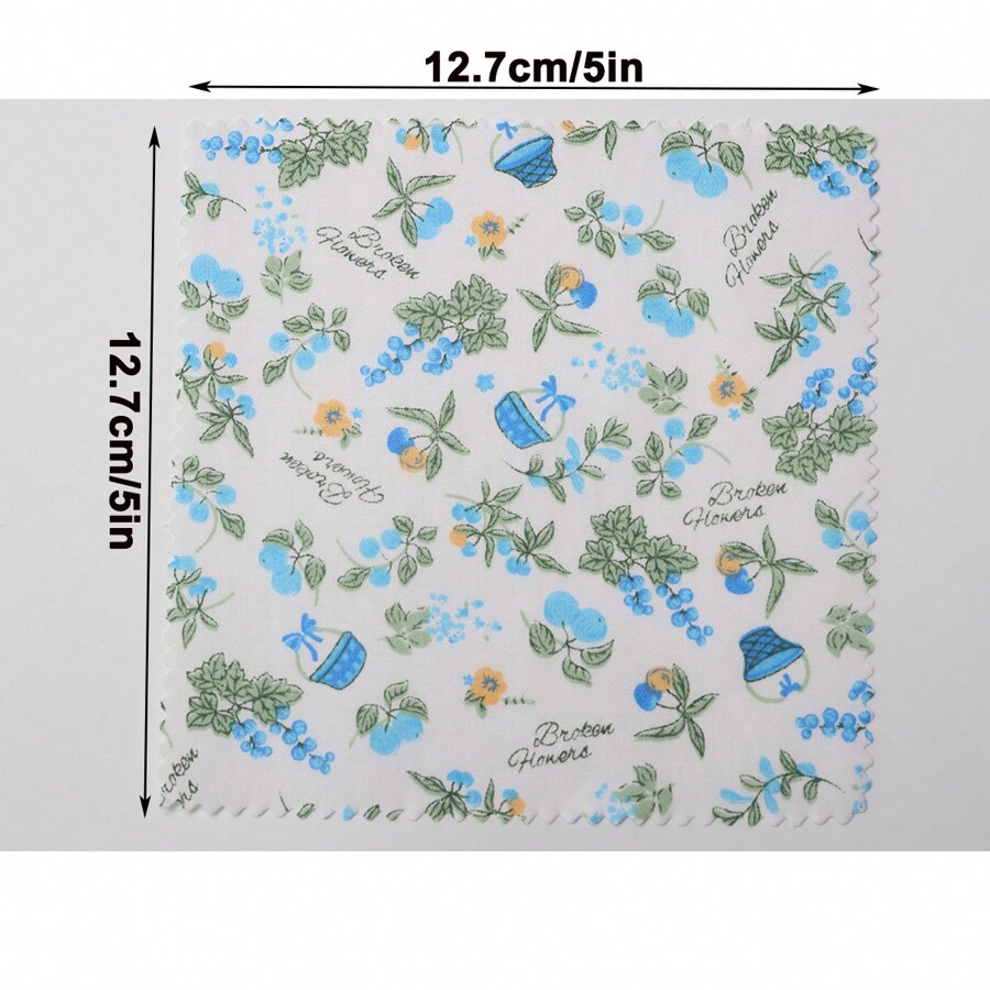 84 Pcs Blue Charm Packs For Quilting 5 Inch, Precut Cotton Quilting