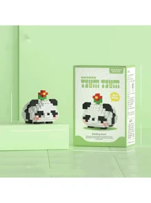 迷你小積木，兼容卡通 Q 版人物，帶微小粒子的組裝建築積木套裝 - 彩色 - 查看 3