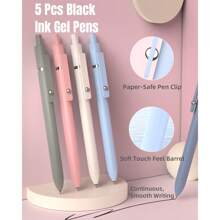 Mechanical Pencils Set 39 PCS Aesthetic School Supplies With Cute Pen Case, 12 Pastel Highlighters, 5 Black Ink Gel Pens, 6 Mechanical Pencils Set 0.5 & 0.7 Mm For Students College Essentials - 淺藍色 - 查看 4