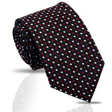 1pc Men's Classic Striped & Polka Dot Handmade Tie, Formal Business Necktie, Suitable For Banquet & Evening Formal Wear, Work & Professional Attire, Casual Italian/British Retro Style Accessories