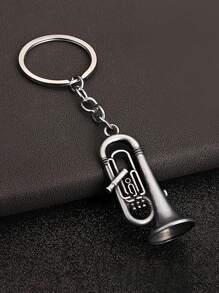 1 pieza Mini instrumento musical saxofón de metal en estilo bohemio y dopamina, llavero colgante, regalo musical para amigos, padres, niños, accesorios de coche, bolso, escuela, estilo gótico y Y2K, disponible al por mayor