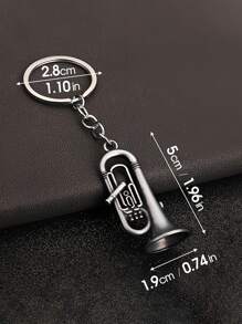 1 pieza Mini instrumento musical saxofón de metal en estilo bohemio y dopamina, llavero colgante, regalo musical para amigos, padres, niños, accesorios de coche, bolso, escuela, estilo gótico y Y2K, disponible al por mayor