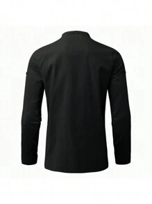 Men Shirts - 黑色 - 查看 3