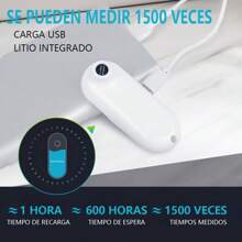 Termómetro Infrarrojo Digital Recargable Medidor Temperatura - Negro - Ver 6