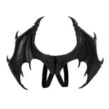 1pc Giant PU Foam Black Dragon Wings For Stage & Dragon People Cosplay Performance Prop Halloween - Burgundy - View 3