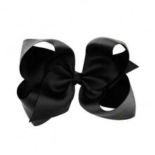 1pc 6-Inch Large Satin Ribbon Bow Hair Clip, Suitable For Girls And Teenagers - A - View 15